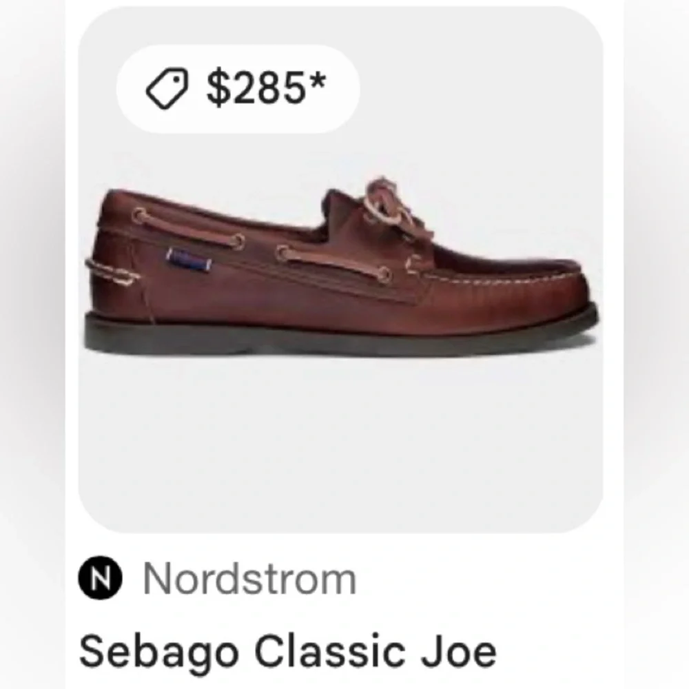 Sebago Classic Joe Men’s Boat Shoes Size 12w in Preloved Condition!